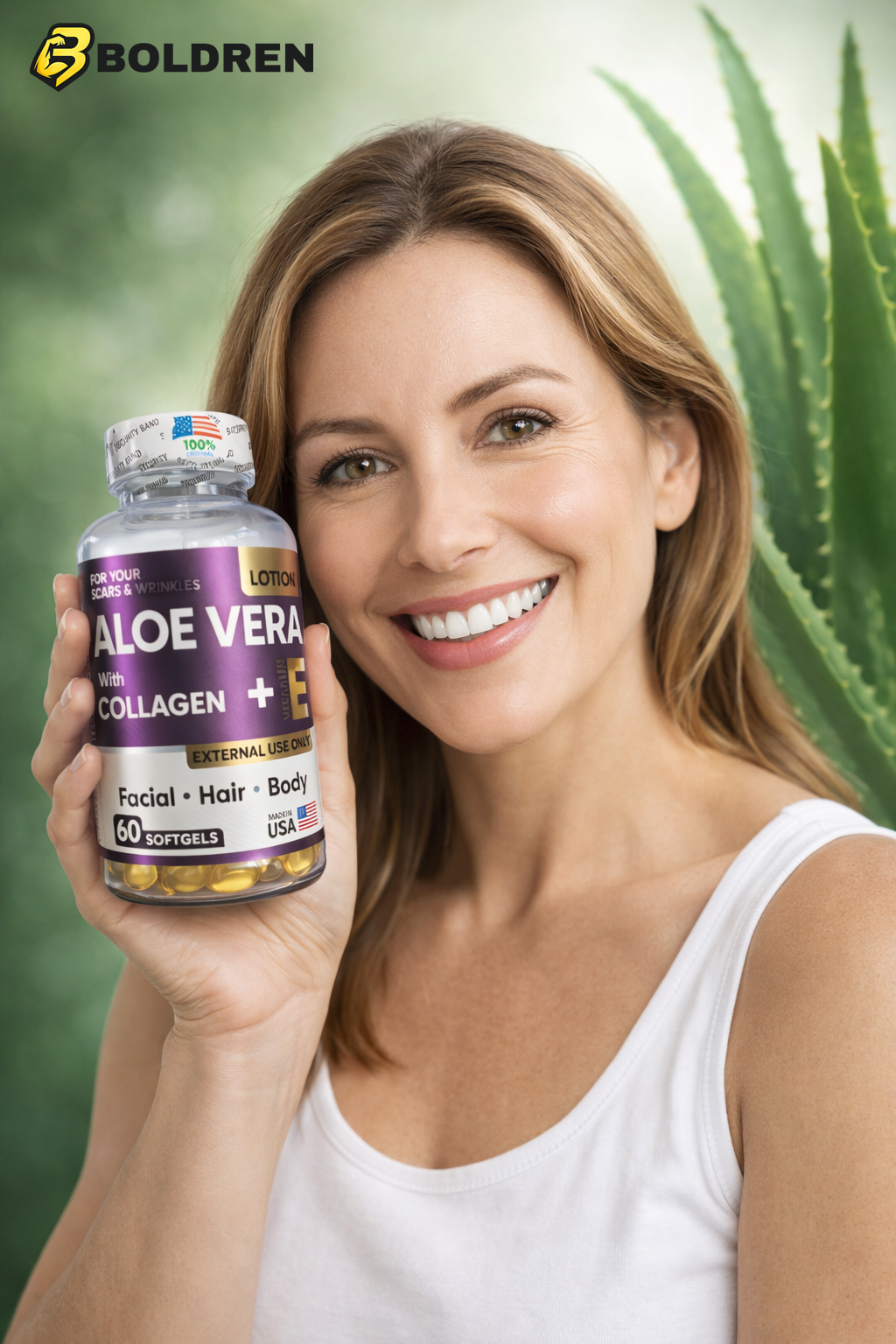 Aloe Vera Con Colágeno Facial X 60