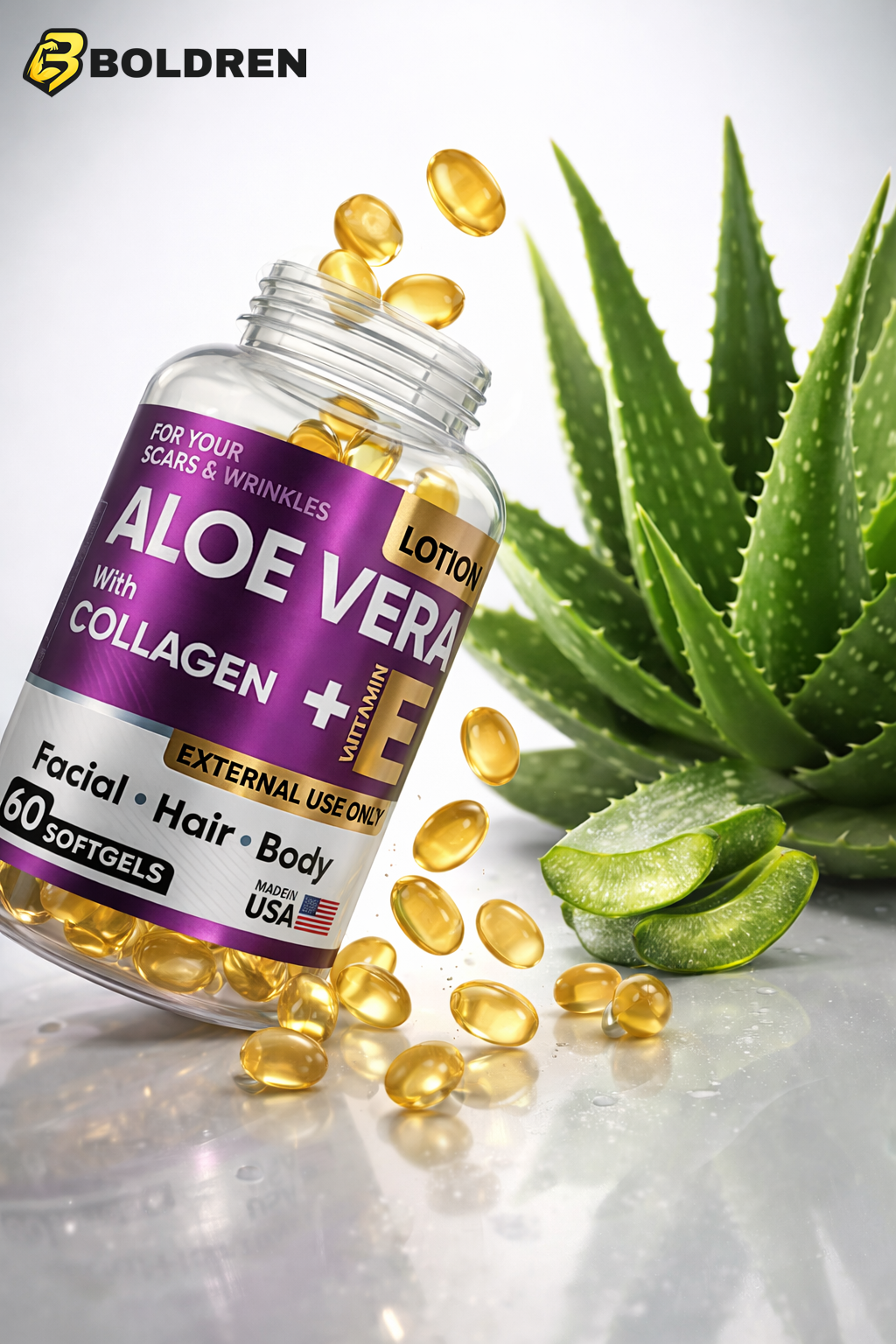 Aloe Vera Con Colágeno Facial X 60